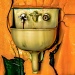Ilona Linnoila ~ Orange Wall with a Sink