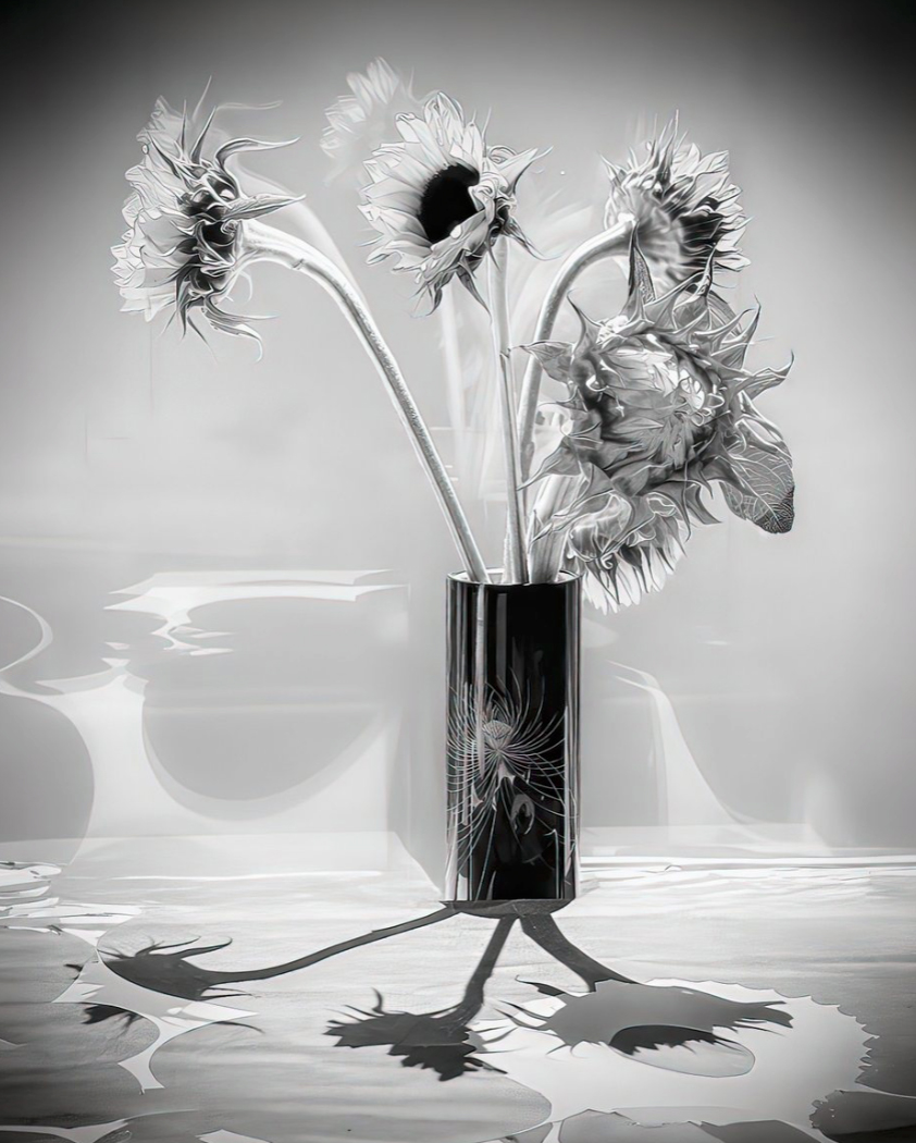 Ilona Linnoila ~ Sunflowers in a Vase