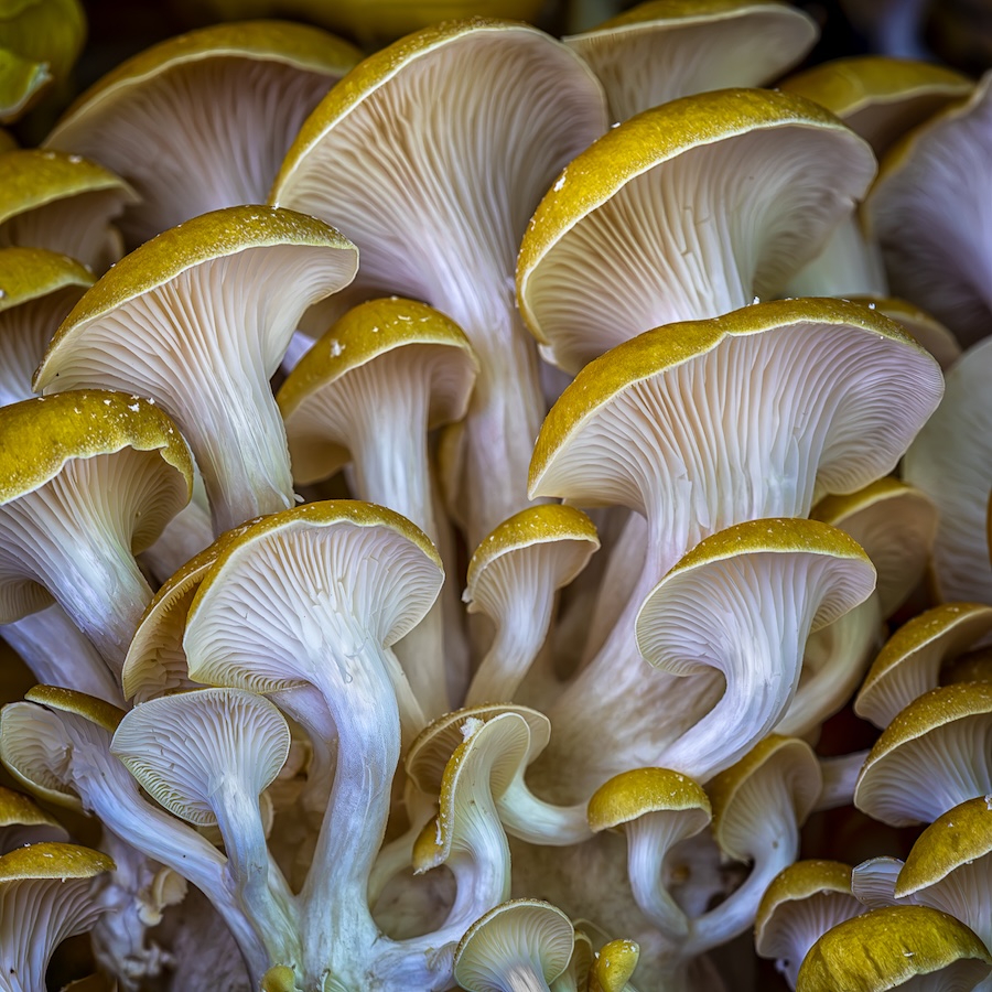 David Terao ~ Golden Oyster Mushrooms